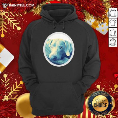 Cailey The Weimaraner At Rest Hoodie- Design By Daintytee.com