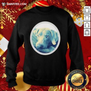 Cailey The Weimaraner At Rest Sweatshirt- Design By Daintytee.com