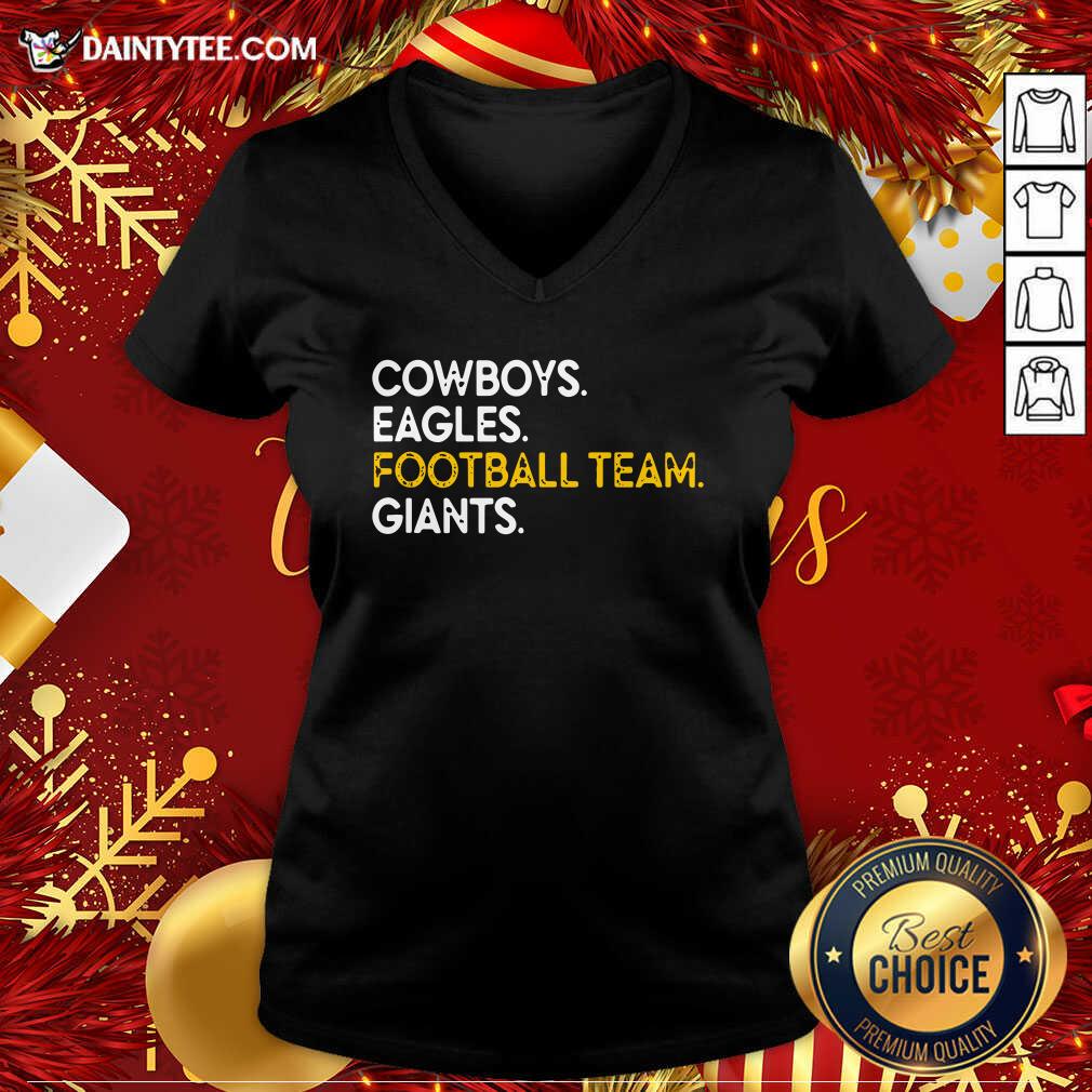 Cowboys Eagles Football Team Giants V-neck- Design By Daintytee.com Cowboys Eagles Football Team Giants V-neck- Design By Daintytee.com