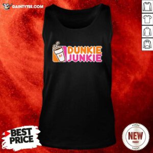 Dunkie Junkie Coffee Lover Tank Top- Design By Daintytee.com