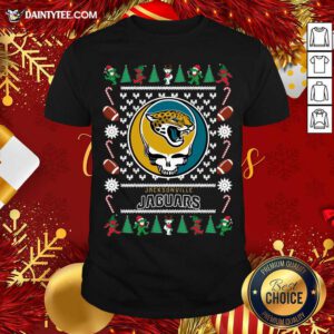 Jacksonville Jaguars Grateful Dead Ugly Christmas Shirt- Design By Daintytee.com