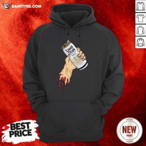 Liquid Death Merch Death Grip Hoodie- Design By Daintytee.com