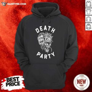 Liquid Death Merch Death Party Hoodie- Design By Daintytee.com