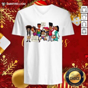Black Lives Matter This Is A Moment Not A Moment No Justice No Peace V-neck- Design By Daintytee.com