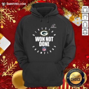 Green Bay Packers 2020 NFL Playoffs Division Champions Won Not Done Hoodie- Design By Daintytee.com