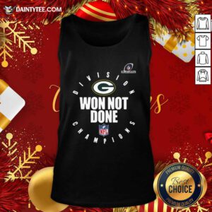Green Bay Packers 2020 NFL Playoffs Division Champions Won Not Done Tank Top- Design By Daintytee.com
