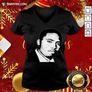 Nas Hip Hop Illmatic God’s Son 90s 2000’s 2020 Mc New York Rapper King East Coast V-neck- Design By Daintytee.com