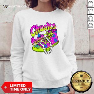 Kamala Harris Chuck And Pearls 2021 Colorful Sweatshirt- Design By Daintytee.com