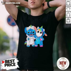 Lilo And Stitch With Unicorn 2021 Shirt- Design By Daintytee.com