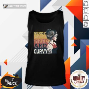 Nerdy Dirty Inked And Curvy Book Girl Vintage Tank Top- Design By Daintytee.com