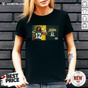 Green Bay Packers Davante Adams Is Pro Bowl 2021 V-neck- Design By Daintytee.com