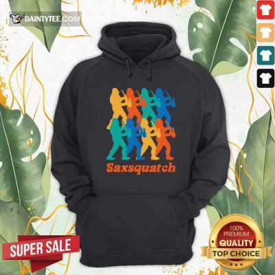 Saxsquatch Merch Squatches Hoodie- Design By Daintytee.com