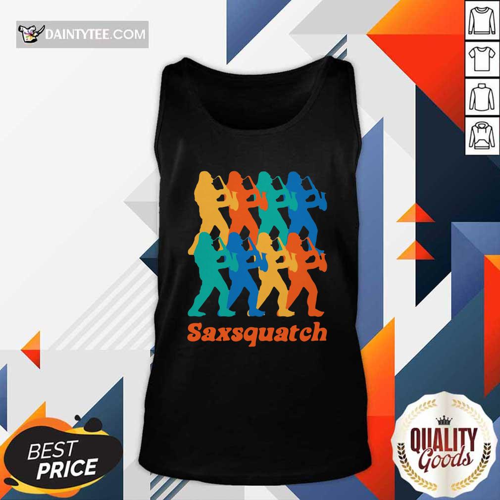 Saxsquatch Merch Squatches Tank Top Saxsquatch Merch Squatches Tank Top- Design By Daintytee.com
