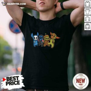Baby Yoda Groot And Stitch Friends 2021 Shirt- Design By Daintytee.com