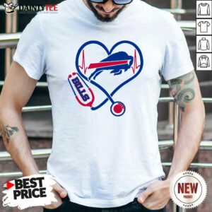 Heartbeat Nurse Love Buffalo Bills Shirt- Design By Daintytee.com