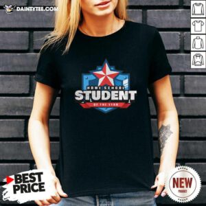 Home School Student Of The Year Online Learning V-neck- Design By Daintytee.com