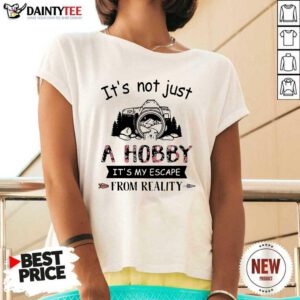 Photography Its Not Just A Hobby Its My Escape From Reality V-neck- Design By Daintytee.com