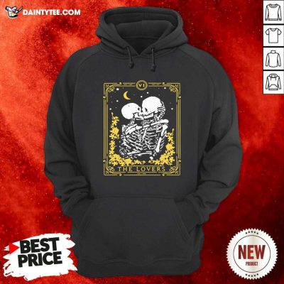 The Loves Couple Skull Kiss Stars Moon Hoodie - Design By Daintytee.com