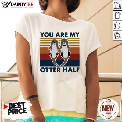 You Are My Otter Half Vintage V-neck - Design By Daintytee.com