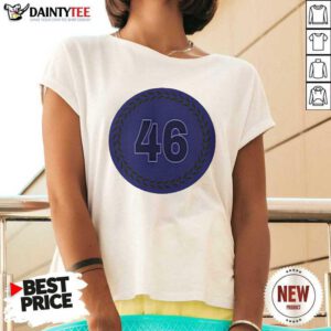46 Baseball V-neck- Design By Daintytee.com