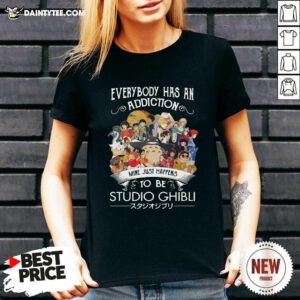 Everyone Has An Addiction Mine Just Happens To Be Studio Ghibli V-neck- Design By Daintytee.com