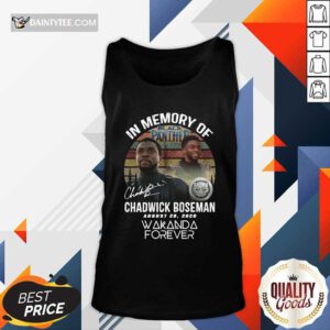 In Memory Of Chadwick Boseman August 28 2020 Wakanda Forever Signature Vintage Tank Top- Design By Daintytee.com