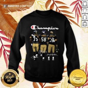 Pittsburgh Steelers Champion Greene Lambert Bradshaw Signature Sweatshirt- Design By Daintytee.com