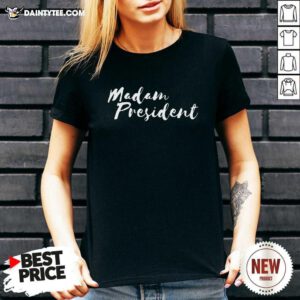 Womens Madam President For Women Go Vote V-neck- Design By Daintytee.com