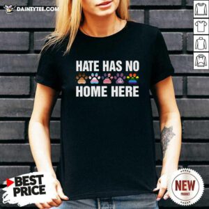 LGBT Hate Has No Home Here Dog V-neck- Design By Daintytee.com