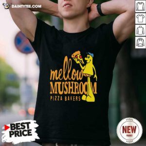 Mellow Climbing Merchandise Mushroom Pizza Bakers Shirt- Design By Daintytee.com