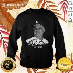 Los Angeles Dodgers Tommy Lasorda 1927 2021 Sweatshirt- Design By Daintytee.com