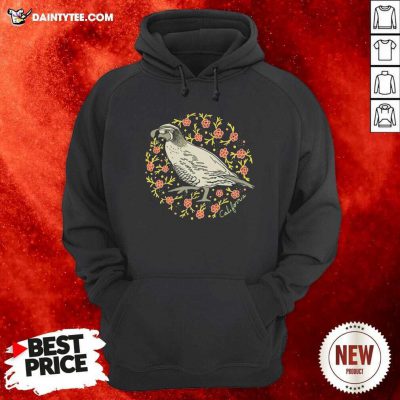 Poppy Quail Navy Varsity Hoodie- Design By Daintytee.com