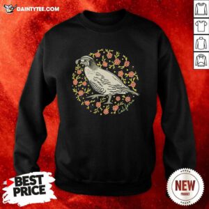 Poppy Quail Navy Varsity Sweatshirt- Design By Daintytee.com
