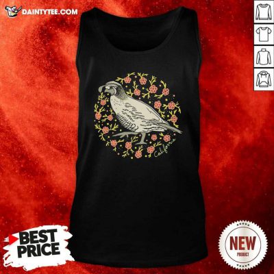 Poppy Quail Navy Varsity Tank Top- Design By Daintytee.com