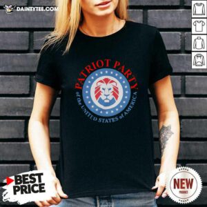 The Patriot Party Of The United States Of America 2021 V-neck- Design By Daintytee.com