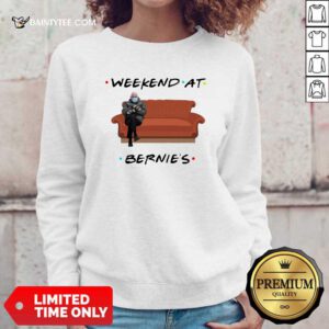 Bernie Sanders Mittens Weekend At Bernies Sweatshirt- Design By Daintytee.com