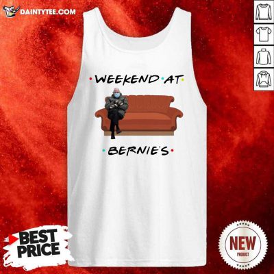 Bernie Sanders Mittens Weekend At Bernies Tank Top- Design By Daintytee.com