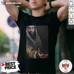 Jesus Reaching Hand Poster Shirt- Design By Daintytee.com