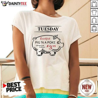 Supernatural John The Hunt Tuesday Breakfast Pig A Poke V-neck - Design By Daintytee.com