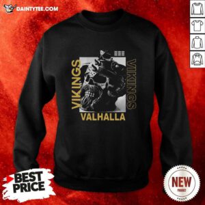 Vikings Yule Valhalla Sweatshirt - Design By Daintytee.com