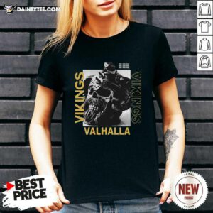 Vikings Yule Valhalla V-neck - Design By Daintytee.com