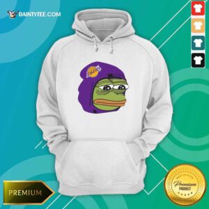 Cool Los Angeles Lakers Sad Pepe The Frog Hoodie- Design By Daintytee.com