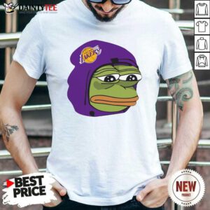 Cool Los Angeles Lakers Sad Pepe The Frog Shirt- Design By Daintytee.com