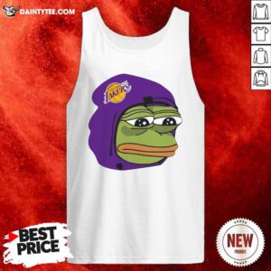 Cool Los Angeles Lakers Sad Pepe The Frog Tank Top- Design By Daintytee.com