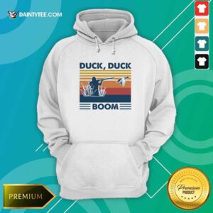 Duck Duck Boom Vintage Hoodie- Design By Daintytee.com