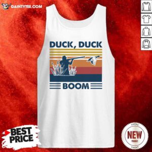 Duck Duck Boom Vintage Tank Top- Design By Daintytee.com