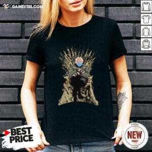 Game Of Thrones With Bernie Sanders 2021 Inauguration V-neck- Design By Daintytee.com