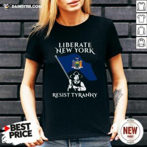 Liberate New York Resist Tyranny Tank Top - Design By Daintytee.com