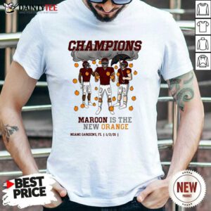 Maroon Is The New Orange Official Shirt- Design By Daintytee.com