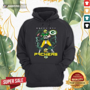 NFL Green Bay Packers End Zone Hoodie- Design By Daintytee.com